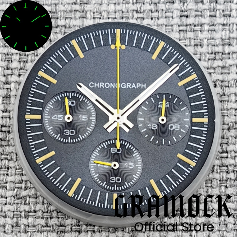 Luxury Watch With Green Dial - Gramock 31.5mm cadran à 6 broches
