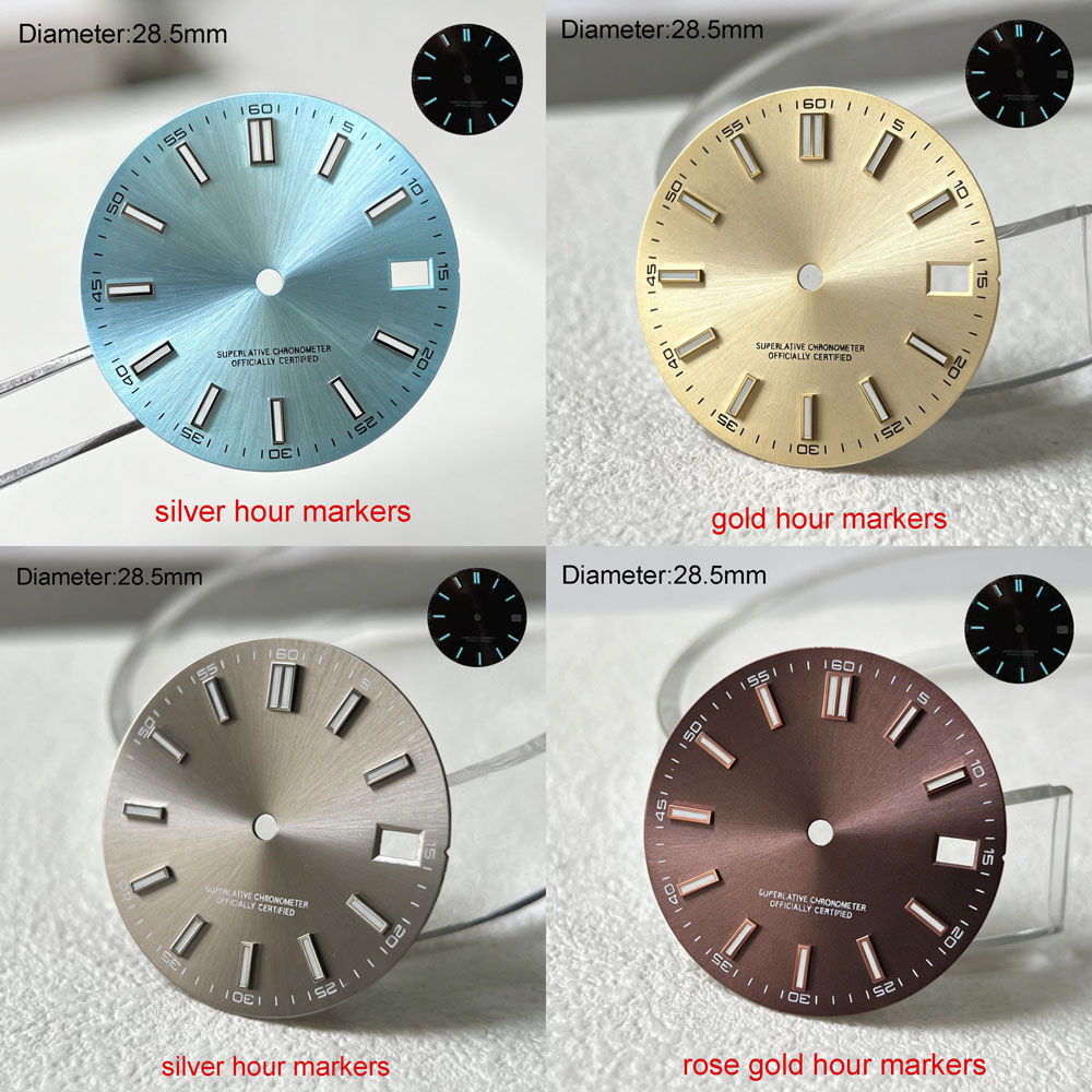 Luxury Watch With Green Dial - Cadran S logo NH35 de 28,5