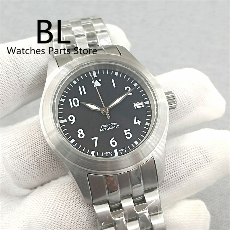 Luxury Watch With Green Dial - BLIGER 36mm/39mm Style pilote NH35 montre