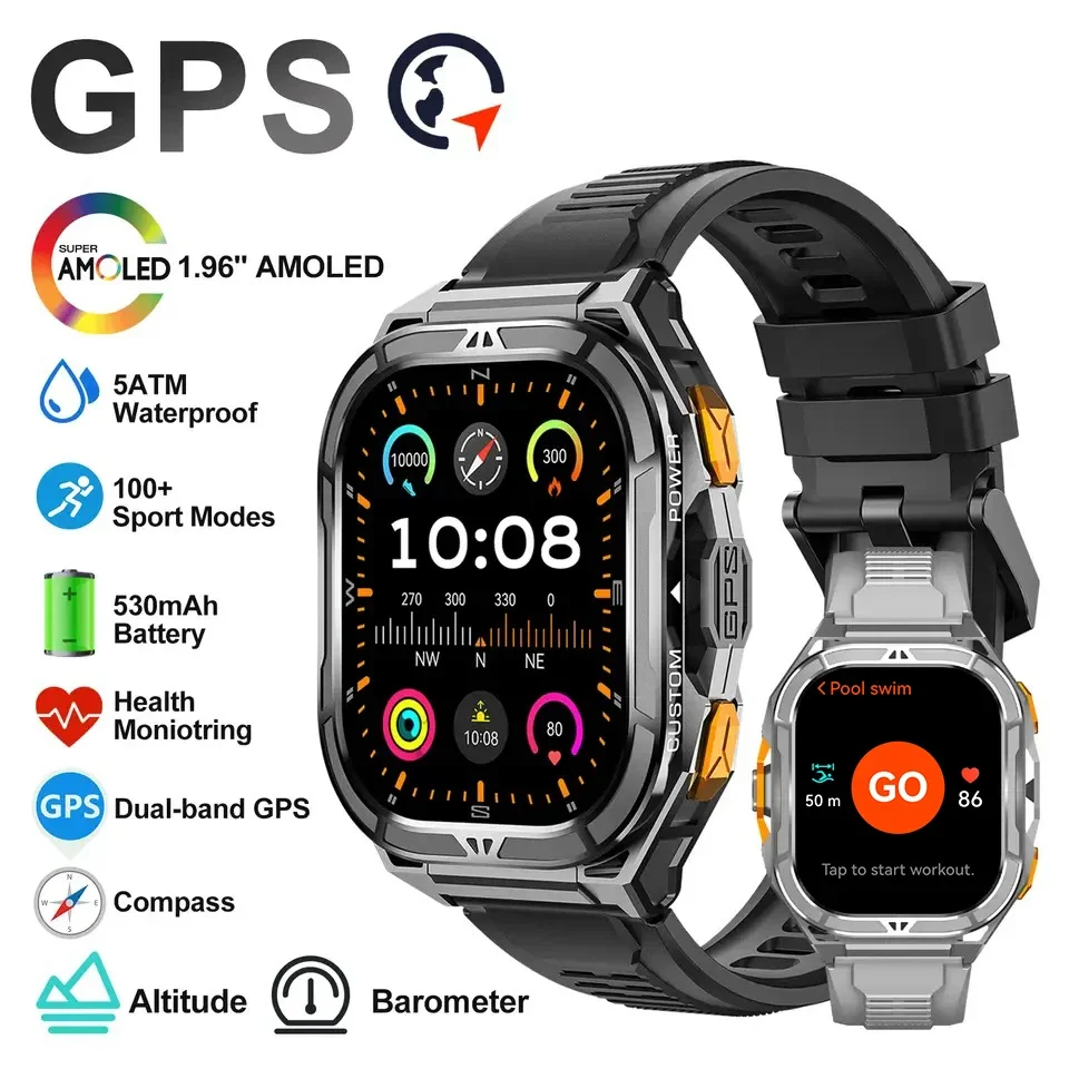 Luxury Watch German - Montre connectée AMOLED de luxe avec