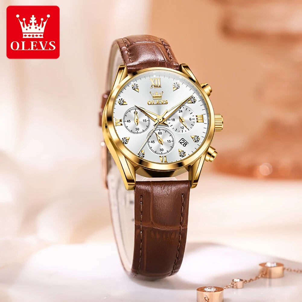 OLEVS-Montre-bracelet à quartz - Luxury Watch Logo avis et prix