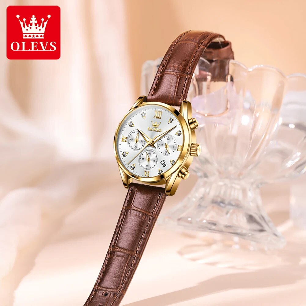 OLEVS-Montre-bracelet à quartz - Luxury Watch Logo avis et prix