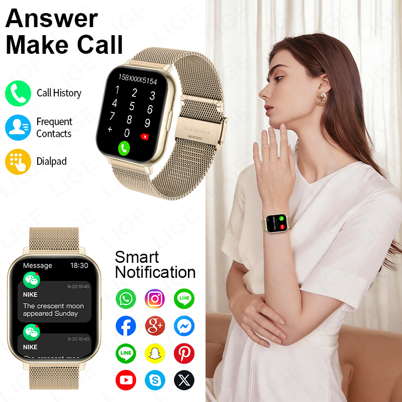 Montre connectée LIGE 2026, té - Luxury Watch Hd avis et prix