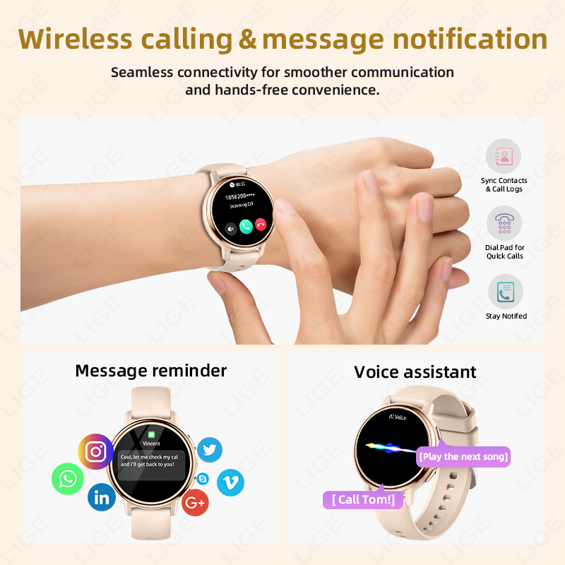 Montre connectée LIGE pour fem - Luxury Watch Hd avis et prix