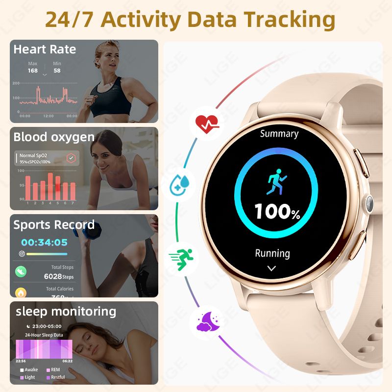 Montre connectée LIGE pour fem - Luxury Watch Hd avis et prix