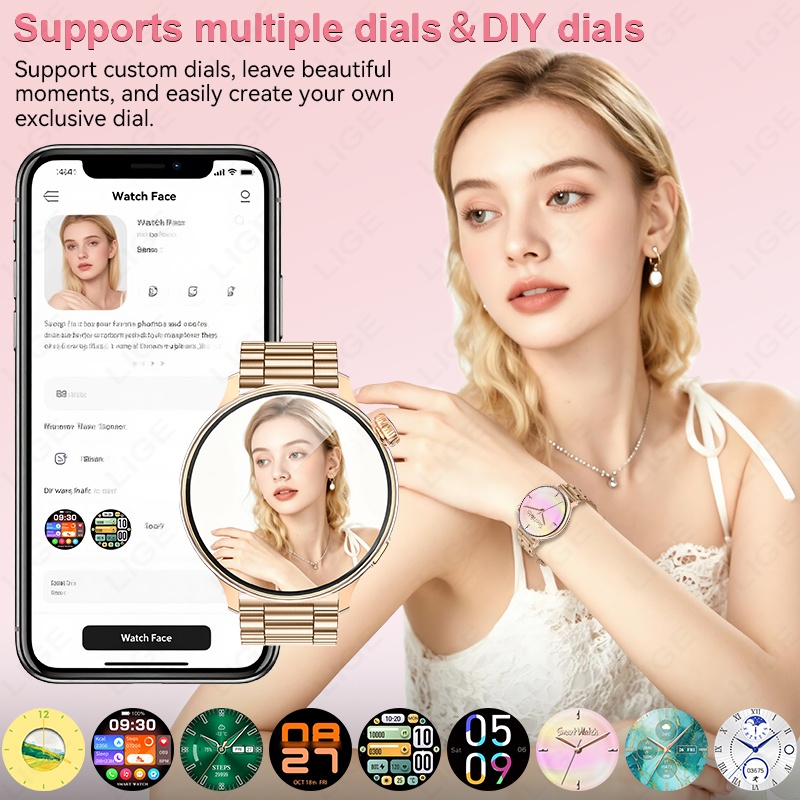 Montre connectée de luxe LIGE  - Luxury Watch Hd avis et prix
