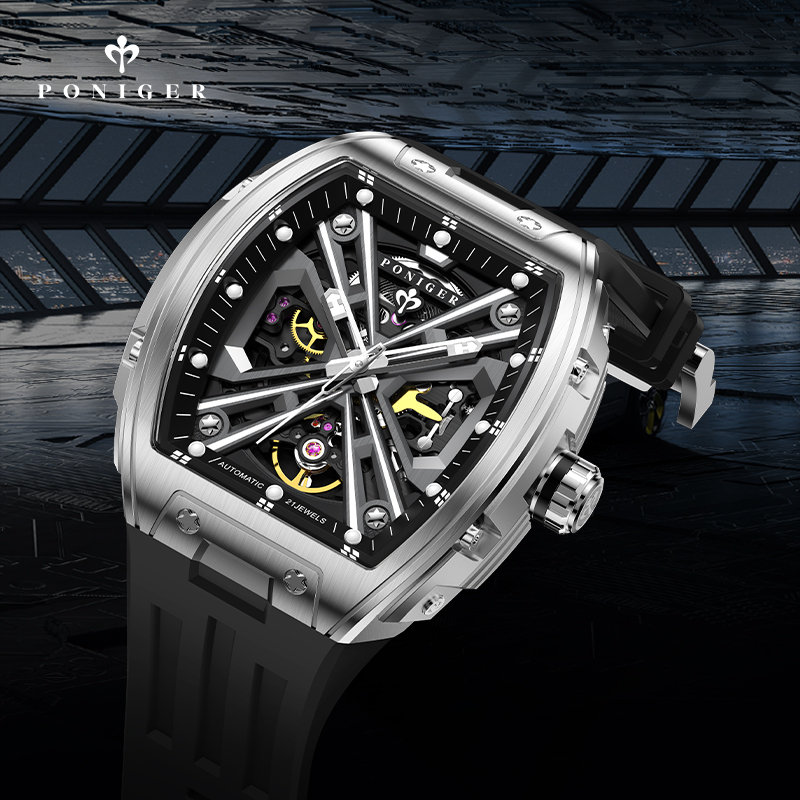 Montre mécanique automatique d - Luxury Watch On Rubber Strap avis et prix