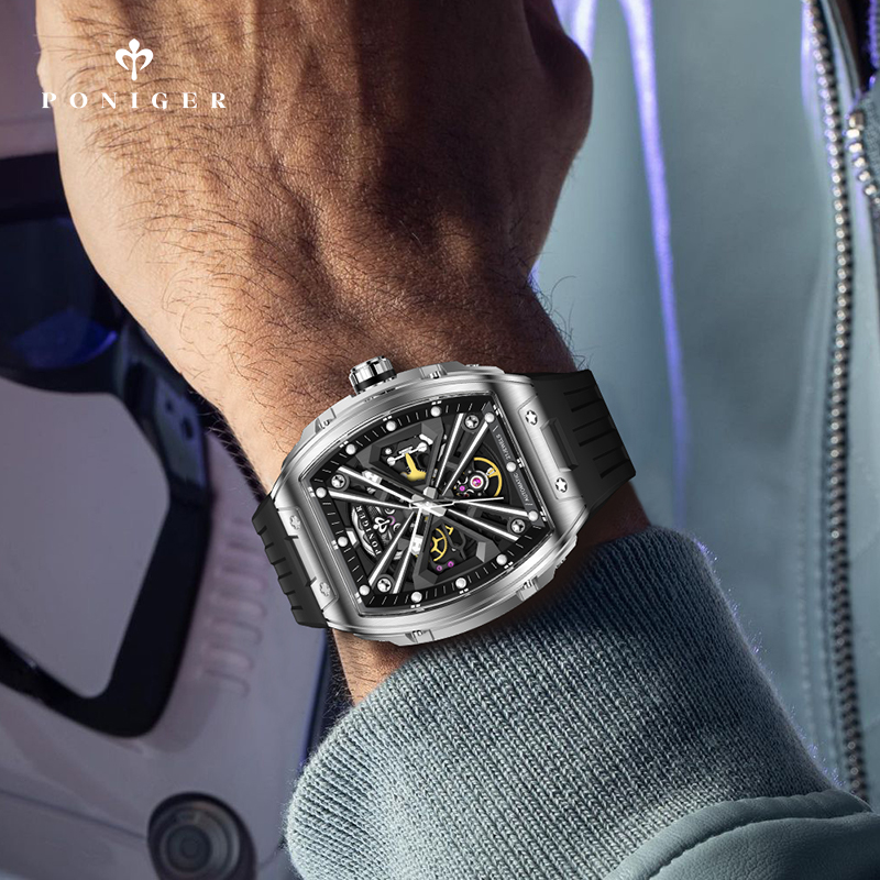 Montre mécanique automatique d - Luxury Watch On Rubber Strap avis et prix