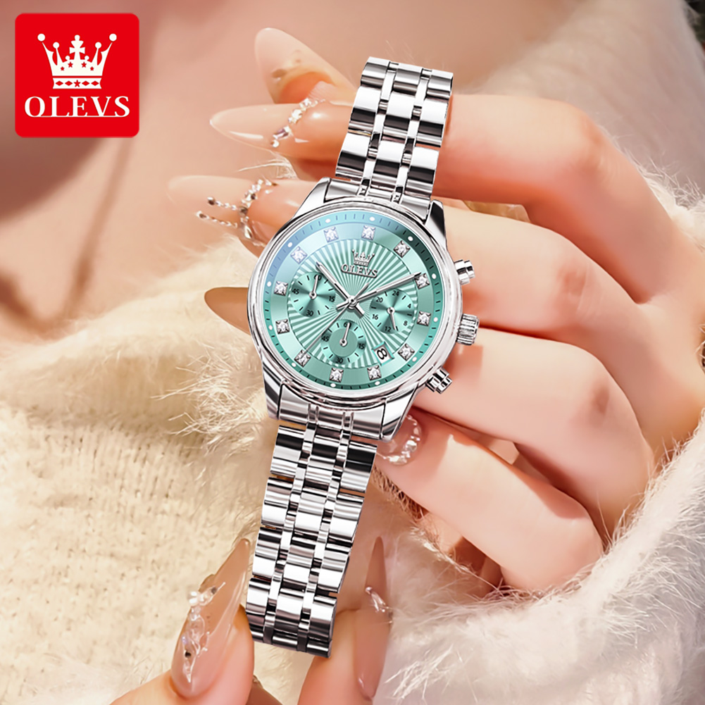 OLEVS femmes montres mode dame - Luxury Watch With Green Dial avis et prix