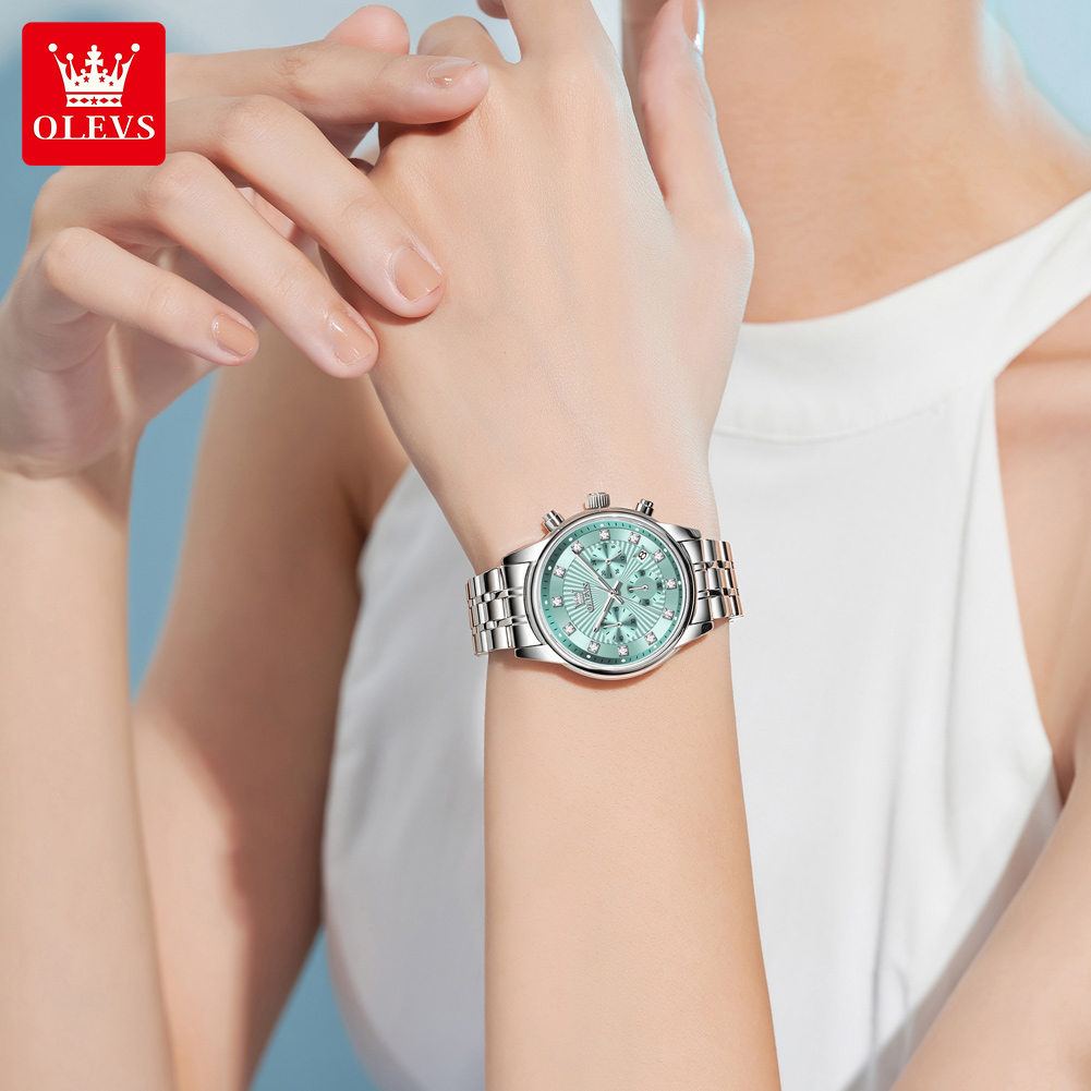 OLEVS femmes montres mode dame - Luxury Watch With Green Dial avis et prix
