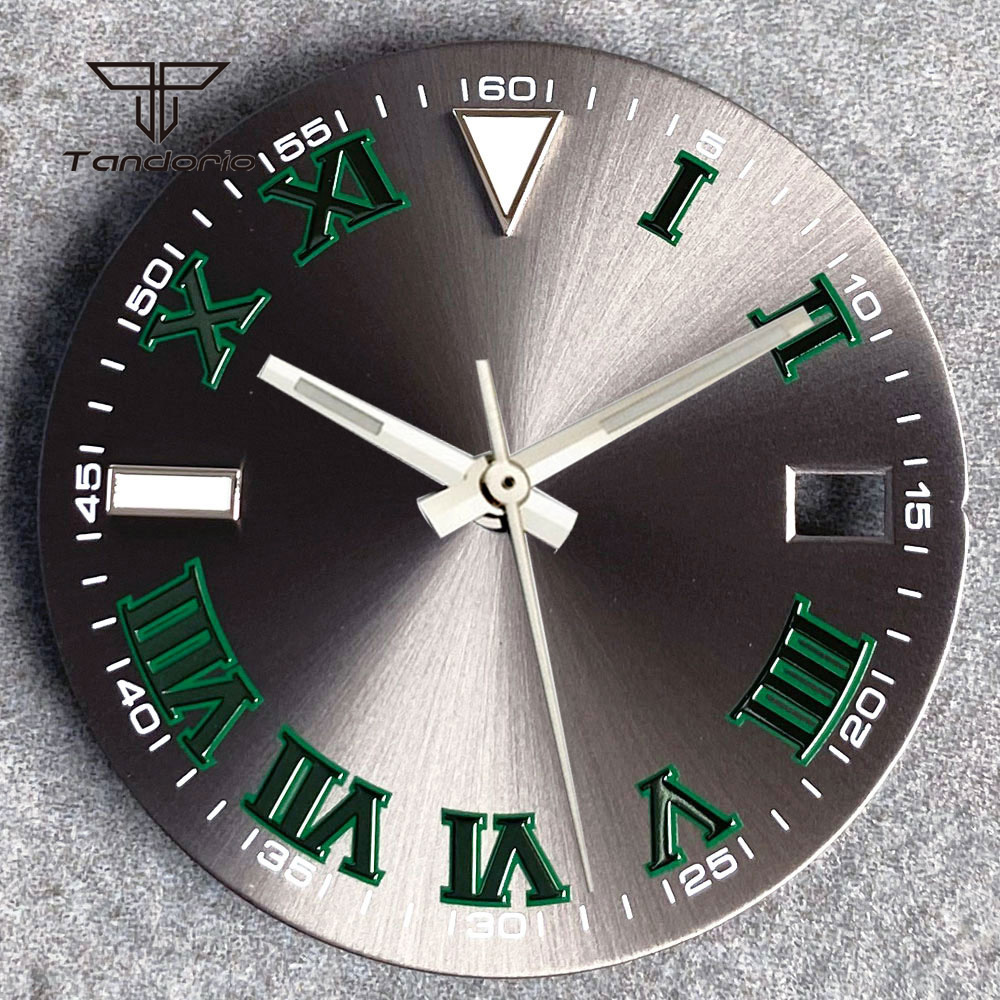 Cadran de montre Sunburst gris - Luxury Watch With Green Dial avis et prix
