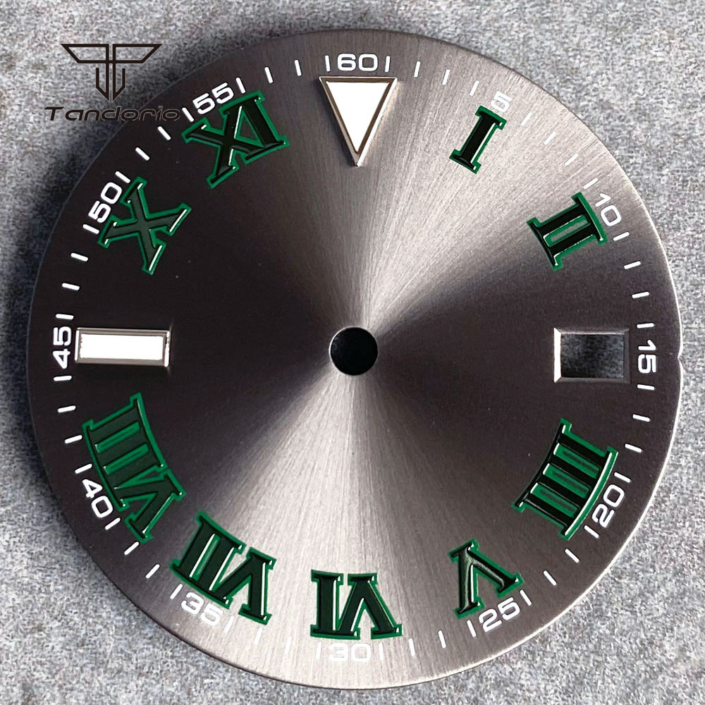 Cadran de montre Sunburst gris - Luxury Watch With Green Dial avis et prix