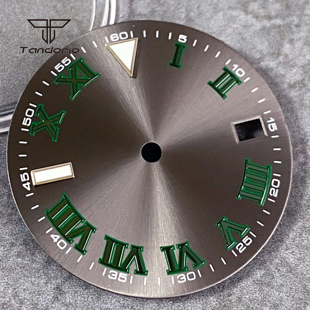 Cadran de montre Sunburst gris - Luxury Watch With Green Dial avis et prix