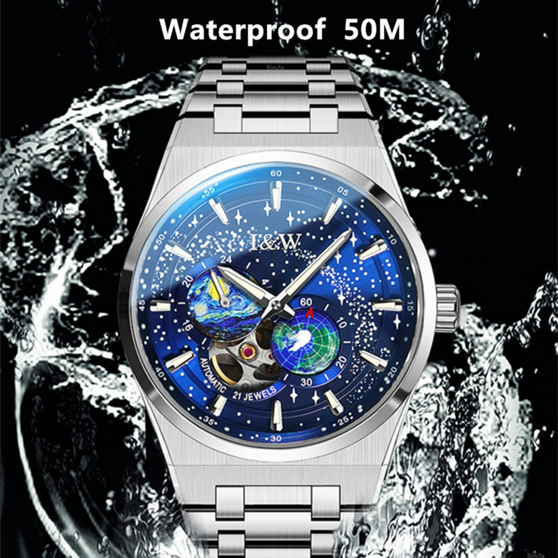 Suisse I & W montre mécanique  - Luxury Watch Hd avis et prix